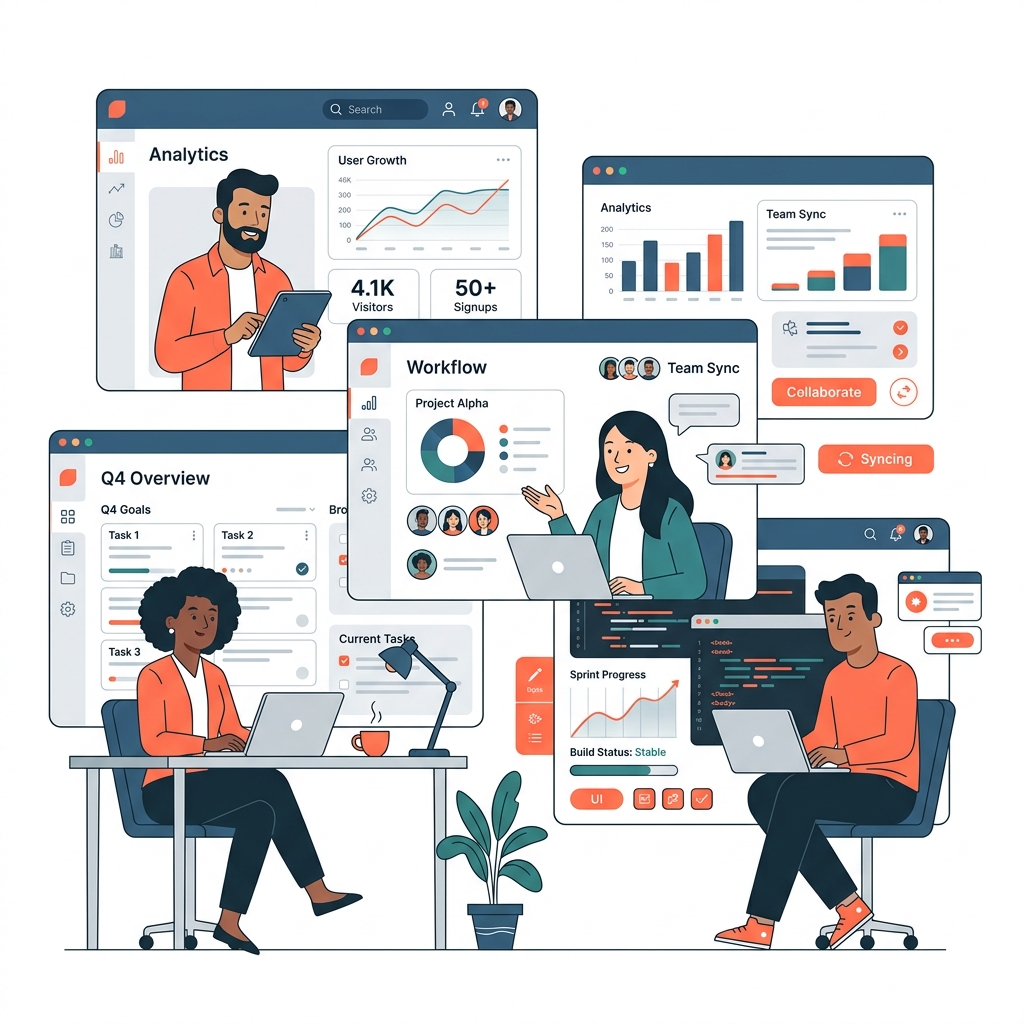Workplace Collaboration Illustration